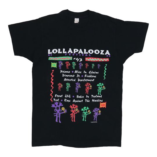 vintage 1993 Lollapalooza Festival Tour Shirt