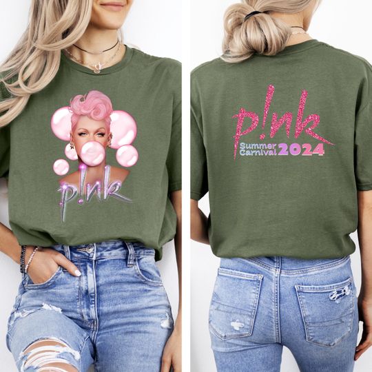 Pink Summer Carnival T-shirt, Pink Tour 2024, Concert T-shirt, Trustfall Album T-shirt