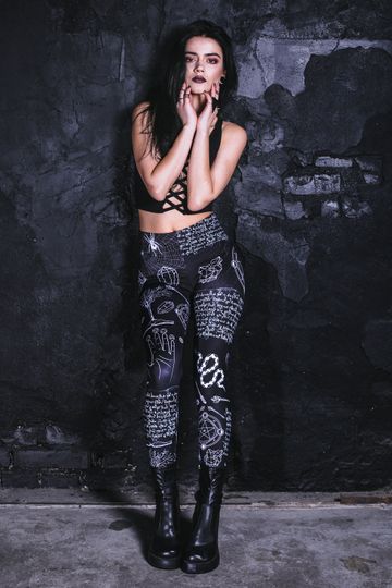 Gothic Leggings, high waisted leggings, witch leggings, goth leggings, grunge clothing