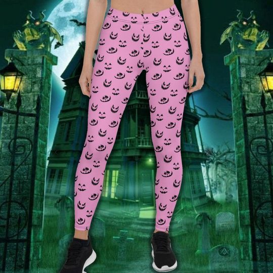 Purple Jack-O-Lantern Halloween Leggings *Order By Oct. 15th 2023*
