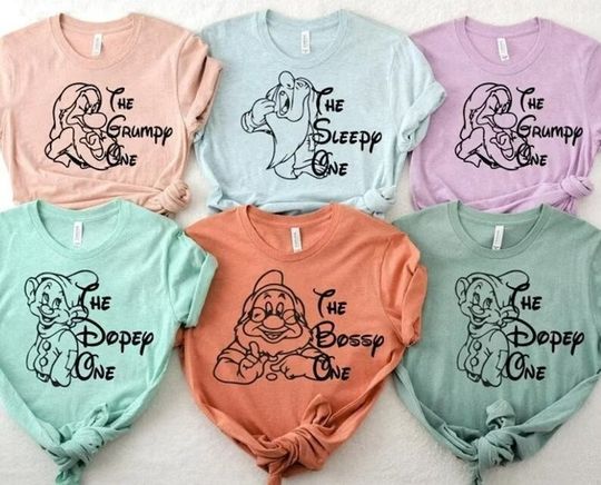 Seven Dwarfs Shirts,Seven Dwarfs,Disney Group Shirts,Snow White,Disney Family Shirts