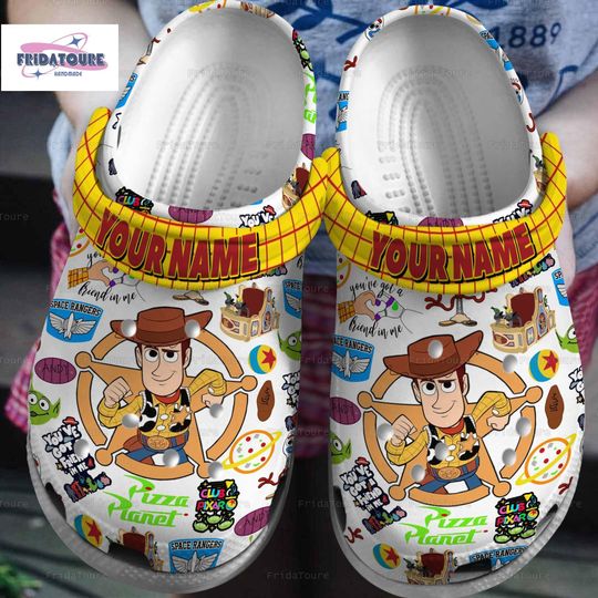 Halloween Clogs, Disney Toy Story Clogs, Cowboy Woody Clogs
