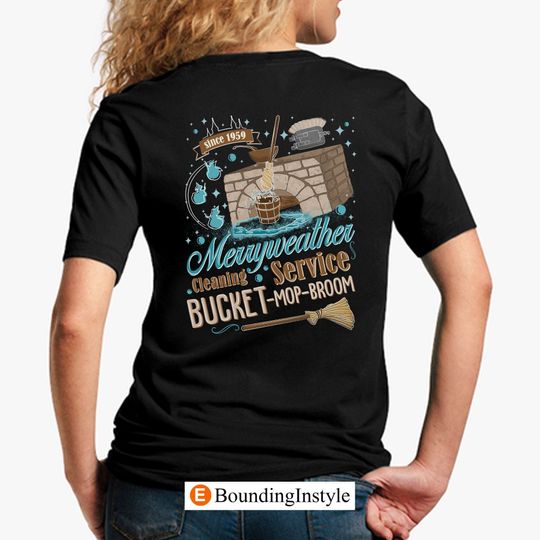 Sleeping Beauty Preppy Shirt, Merryweather Cleaning Service, Fairy Godmothers