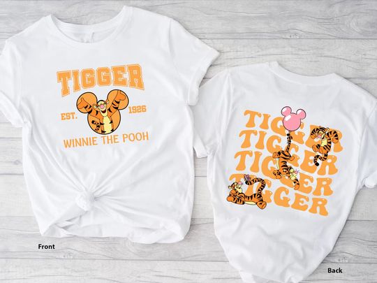 Retro Winnie The Pooh Tigger 2 Side Shirt,Pooh And Friends Shirt