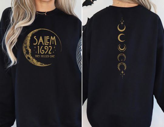 Halloween Back and Front Sweatshirt, Gildan, Halloween Sweatshirt