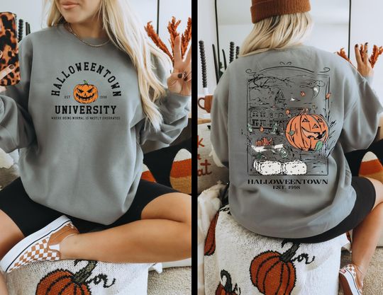 Halloweentown University Est Sweatshirt, Gildan, Halloween Sweatshirt