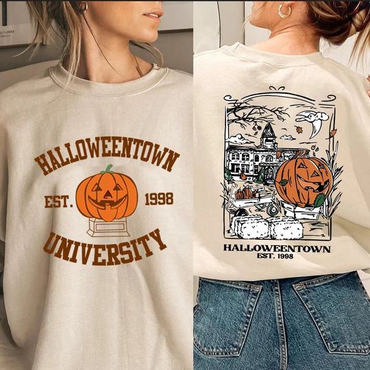 Vintage Halloweentown 1998 Sweatshirt 2 Side Print Halloweentown