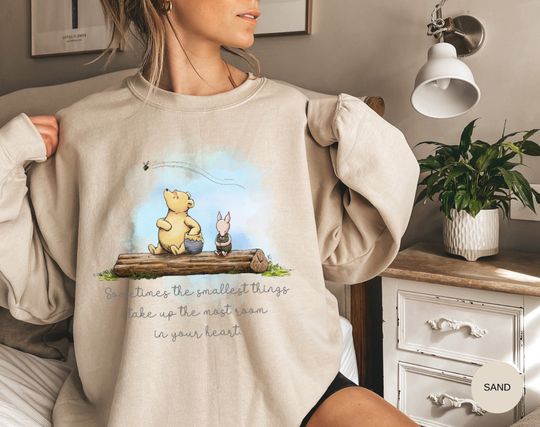 Classic Winnie The Pooh Sweatshirt For Friend Gifts Winnie The Pooh Bear
