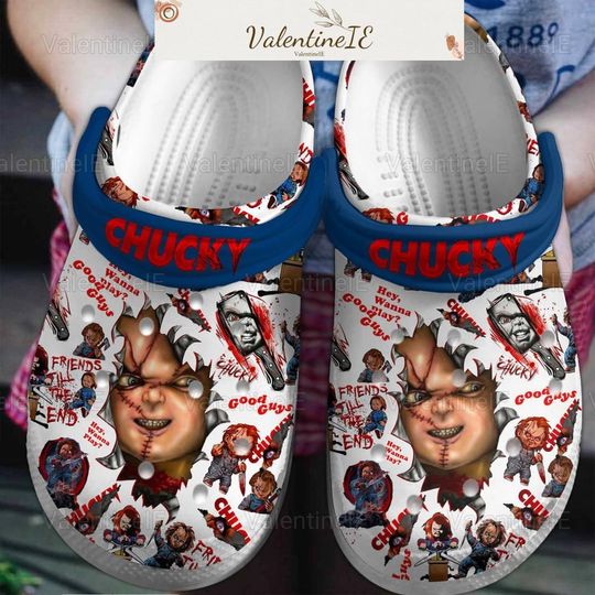 Halloween Chucky Shoes, Chucky Sandals, Horror Movie Merch, Trick Or Treat Shoes, Halloween Shoes, Chucky Casual Shoes, Halloween Gift