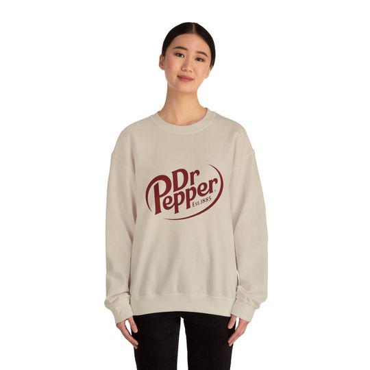 Dr Pepper Logo Unisex Heavy Blend Crewneck Sweatshirt