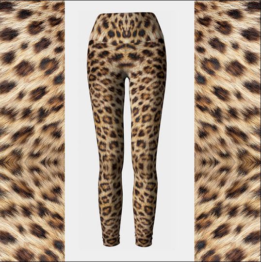 Leopard Leggings, High Waist Leggings, Women's Leggings, Animal Print Leggings