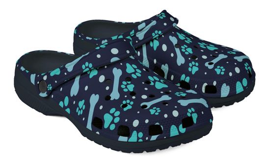 DOG LOVERS - Bones & Paw Prints Clogs For Adult/Kids