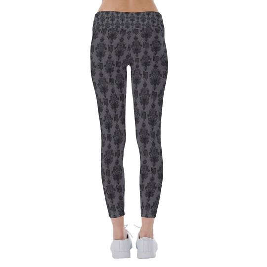 Haunted Mansion Leggings , Gothic Fitness Pants