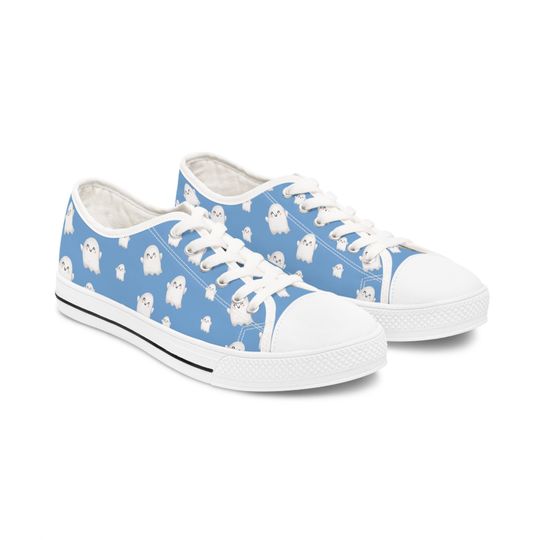 Cute ghosts, Halloween - Women's Low Top Sneakers