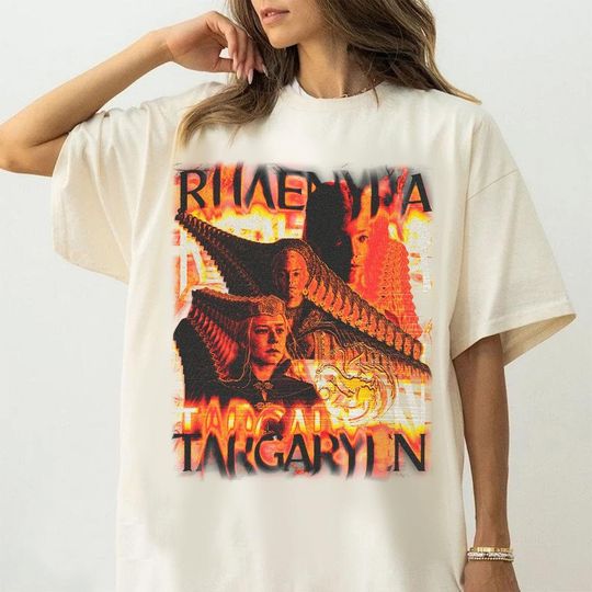 Retro Rhaenyra Targaryen HOD shirt, Retro Rhaenyra Targaryen House Of Drangon Movie Shirt, Rhaenyra Targaryen GOT Movie Vintage Shirt