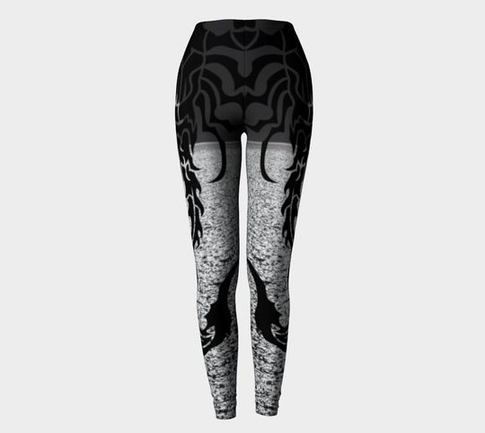 Unique Halloween Scorpion Ocean Moon Leggings, Yoga Leggings, Yoga Pants