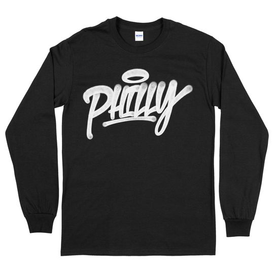 Philadelphia Graffiti Long Sleeve T-Shirt | Unique Philly Street Art Design | Unisex Philadelphia Pride Shirt