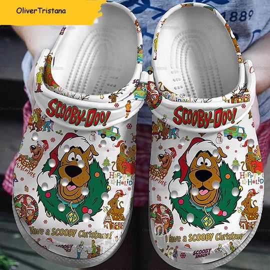 Scooby Doo Christmas Clogs, Scooby Doo Shoes, Scooby Doo Clogs, Scooby Doo Cartoon Gifts, Women Men Clogs, Sandals Clog, Christmas Gift
