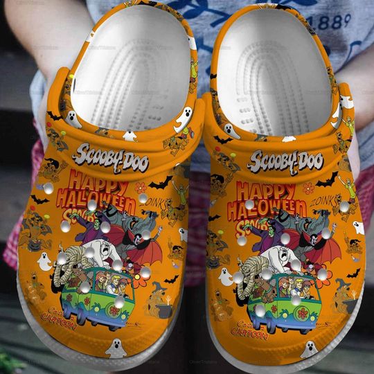 Halloween Scooby Doo Clogs, Halloween Gift, Scooby Doo Clogs, Scooby Doo Fans Gifts, Women Men Clogs, Summer Clogs, Scooby Doo Shoes