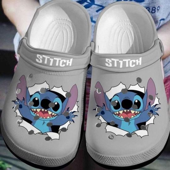 Stitch Clogs, Stitch Cute Clogs, Women Men Clogs, Beach Shoe Charm, Sandals Clog, Disney Clogs, Stitch Clogs Shoes