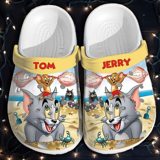 Tom And Jerry Clogs, Tom And Jerry Cute Clogs, Women Men Clogs, Sandals Clog, Cartoon Clogs, Tom And Jerry Cute Clogs Shoes