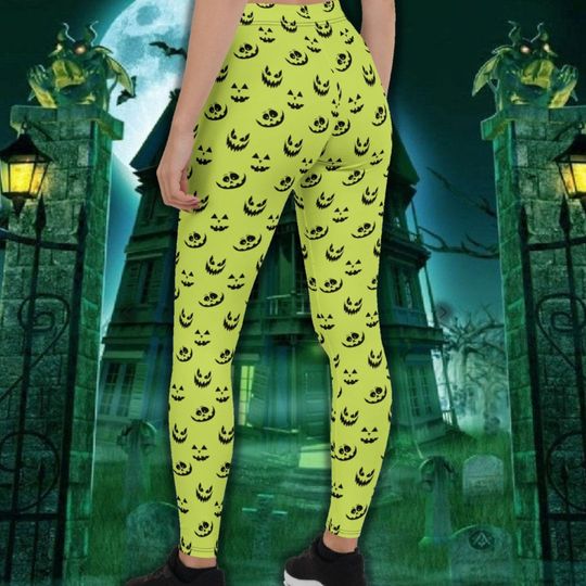Green Jack-O-Lantern Halloween Leggings *Order By Oct. 15th 2023*