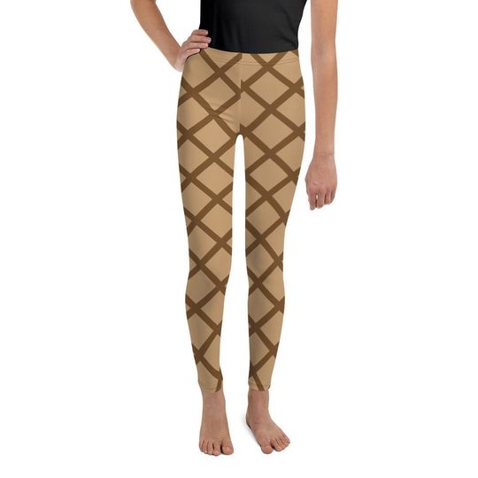 Waffle Cone Youth Leggings, Halloween Costume, Ice Cream Costume
