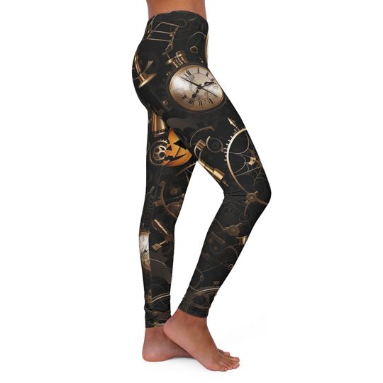 Women's Spandex Leggings Steampunk Halloween Leggings