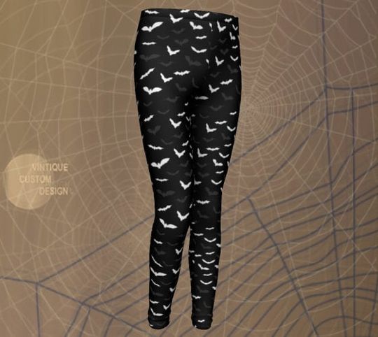 BAT LEGGINGS for KIDS Halloween Leggings Baby Leggings Toddler Leggings