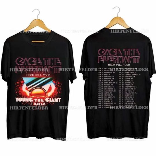 Cage the Elephant Fan Shirt, Cage the Elephant - Neon Pill Tour 2024 Shirt, Cage the Elephant 2024 Tour Shirt, Neon Pill 2024 Concert Shirt