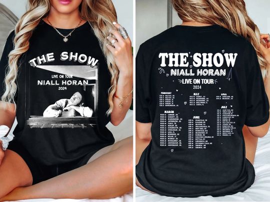 Niall Horan Tour 2024 Shirt, Niall Horan Retro Shirt, The Show Live On Tour Fan Gift, Niall Horan Bootleg Shirt, Unisex Gift For Men Women
