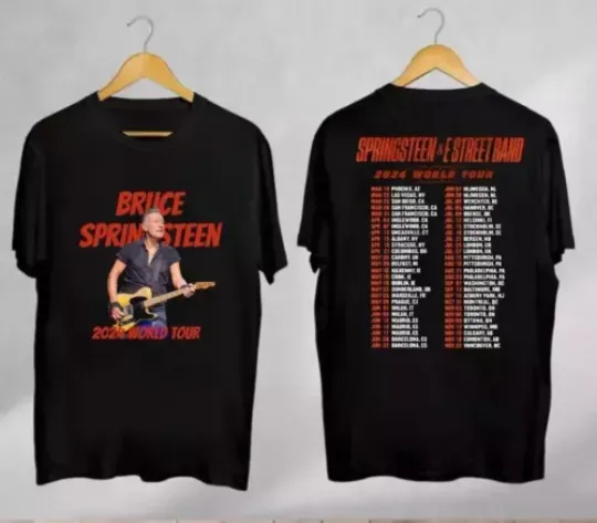 Bruce Springsteen And E Street 2024 World Tour Shirt Double Sided