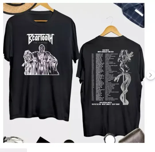 Beartooth 2024 Tour - Double Sides T-Shirt, Music Tour Shirt, Concert Merch For Fans