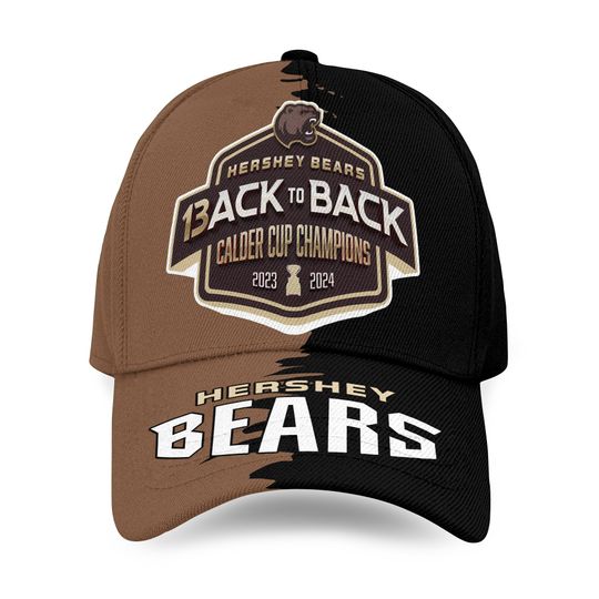Hershey Bears Back To Back Calder Cup Champions 2024 Baseball Caps AOP, Gift For Fan, Summer Cap