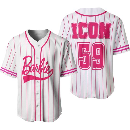 Barbie Baseball Jersey | Summer Short Sleeve Tee | Femininity | Comfortable | Women Summer Casual Shirt