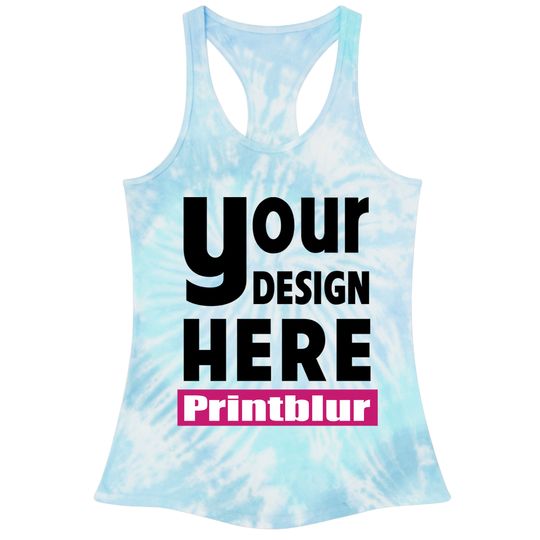 Custom Tie Dye Racerback Tank Tops