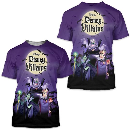 2024 Disney Villains 3D T-shirt