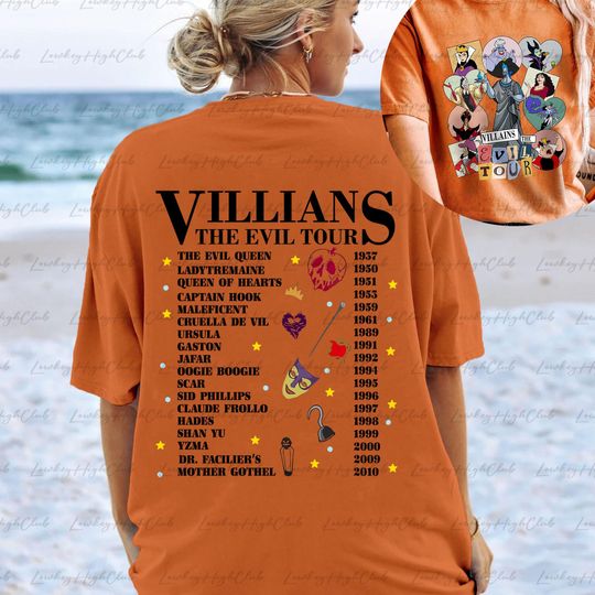 Hades Halloween Tour 2 Sided Shirt, Hercules Hades Villains Shirt, Disney Halloween Bad