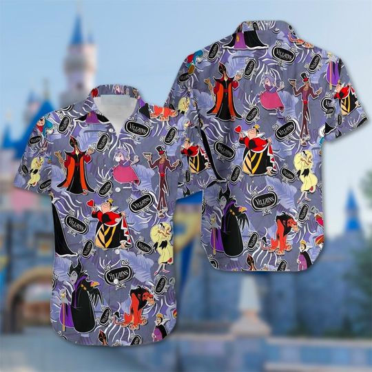 Villains Halloween Hawaiian Shirt, Jafar Horror Character Hawaii Shirt