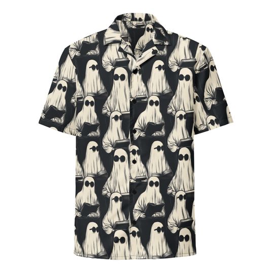 Book Lover Halloween Hawaiian Shirt,  Reading a Book