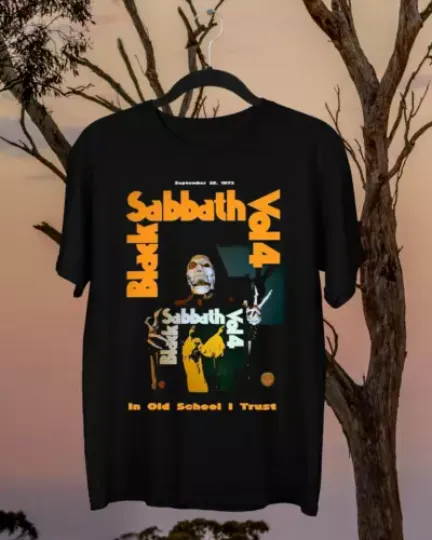 Black Sabbath Vol 4 Short Sleeve Cotton T-Shirt Unisex All Size