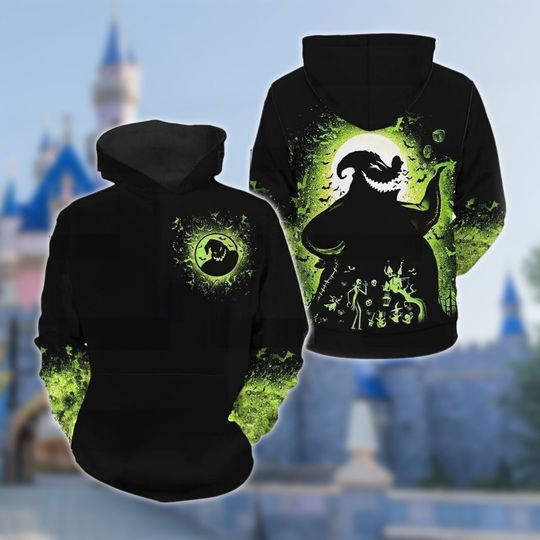 Discover Personalized Boogieman Hoodie, The Nightmare Before Christmas 3D Adult Hoodie, Oogie Boogie All Over Print Shirt, Ghost Hoodie