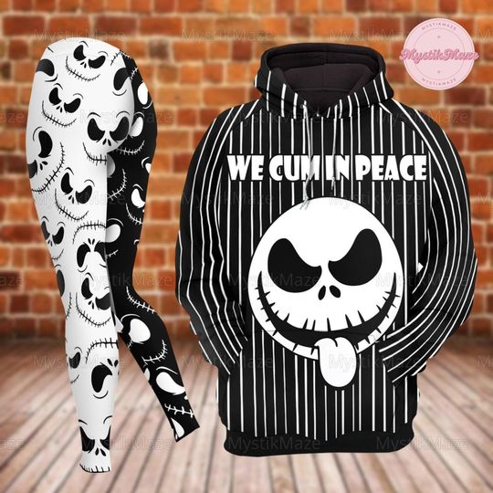 Nightmare Before Christmas Hoodie, Jack Skellington Hoodie, Jack Skellington Legging, Jack Skellington Cosplay Hoodie, Trick Or Treat