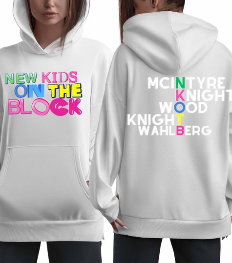 NKOT Block Vintage Hoodie, NK on The Block Hoodie, Classic Rock Concert Tee, NKOT Block 2024 Concert Hoodie, NK on The Block Shirt, Gift