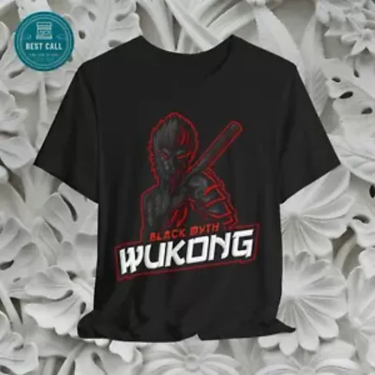 Black Myth WuKong Game T-Shirt - Original Art Poster Type Design for Birthday / Gifts For Video Game Guys / Gift for Dad / Gifts For Friends