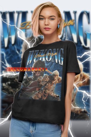 BALCK MYTH WUKONG Shirt, Blck Myth Wukong Vintage Shirt, Black Myth Wukong Retro 90s Tshirt