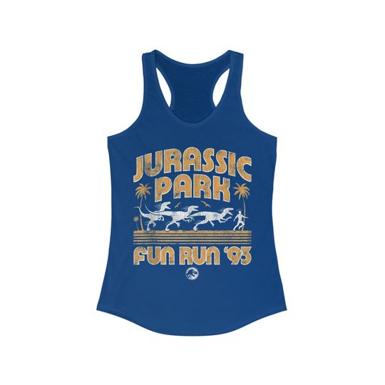 Jurassic Park Fun Run 93 Women's Ideal Racerback Tank