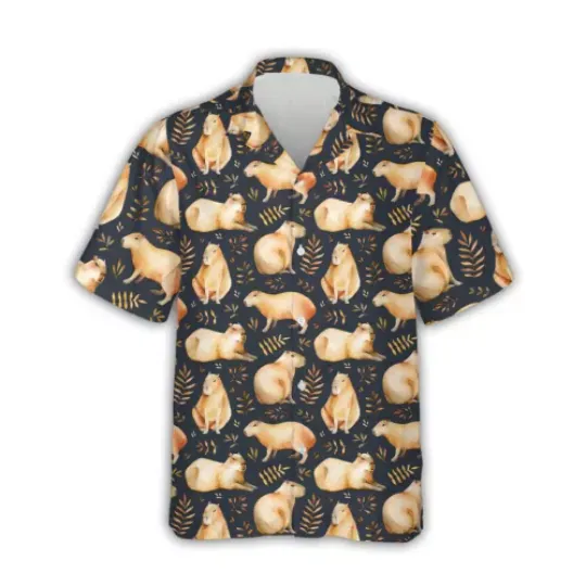 Capybara Printed Funny Capybara Summer 3D HAWAII SHIRT US SIZE ALL OVER PRINT