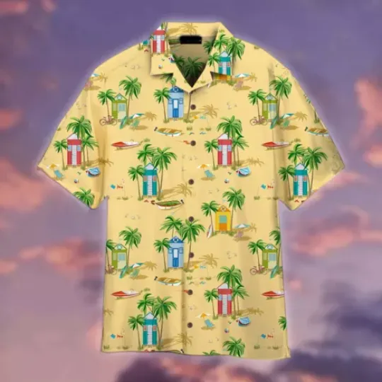 Beach Tropical 3D HAWAII SHIRT US SIZE ALL OVER PRINT FATHER DAY GIFT BEST PRICE