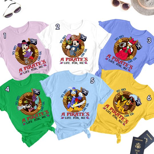 Yo Ho Yo Ho A Pirate's Life For Me Shirt, Pirate Cruise Family Vacation Shirt, Cruise Family Matching Shirt, Cruise Line Trip Shirt